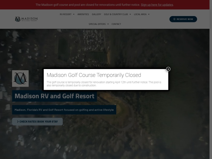 Madison RV & Golf Resort